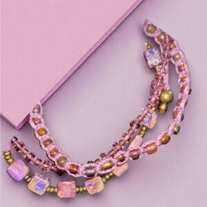 Emperial‎ Jasper and glass bead bracelet